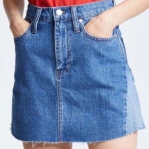 Madewell Two Tone Denim Skirt